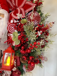 Guirlanda De Natal Noel ginger 65cm C/ Led