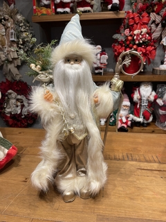 Papai Noel em Pé verde / dourado 45cm - Decora Encanta 