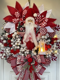 Guirlanda De Natal Coleção Noel C/ Led 50cm Candy - Decora Encanta 