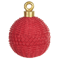 Bola de Natal Vermelha 18cm