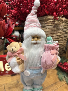 Papai Noel Candy 30cm rosa e azul - comprar online