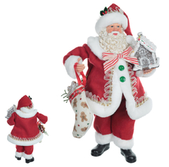 Papai Noel em Pé com Presentes 27,5cm coleção