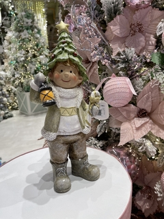 MENINO RESINA NATAL 35CM - Pré Venda - comprar online