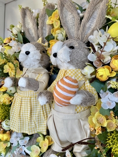 Guirlanda De Páscoa 60cm Casal coelhos - loja online