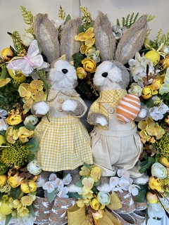 Guirlanda De Páscoa 60cm Casal coelhos - loja online