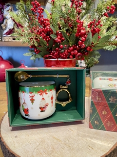 Kit Caneca / Colher - Noel 8x9cm