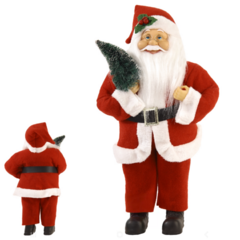 PAPAI NOEL NATAL EM PE 40cm c / led