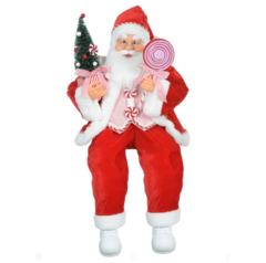 PAPAI NOEL NATAL SENTADO 45cm