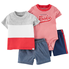 CONJUNTO VERÃO 4 PEÇAS ROOKIE CARTER'S
