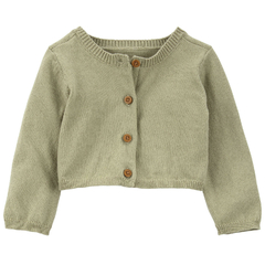 Imagem do Conjunto Vestido, Romper e Cardigã tricô Carters Menina