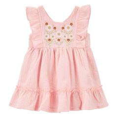 Conjunto Vestido, Romper e Cardigã tricô Carters Menina - comprar online