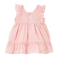 Conjunto Vestido, Romper e Cardigã tricô Carters Menina na internet