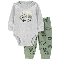 CONJUNTO BODY E CALÇA CARTER'S CARROS MANGA LONGA na internet