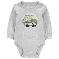CONJUNTO BODY E CALÇA CARTER'S CARROS MANGA LONGA