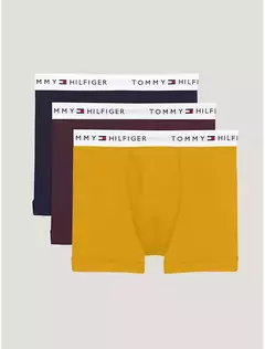 Kit 3 cuecas Boxer Tommy Hilfiger Cotton Classics Masculino - Amarelo - comprar online
