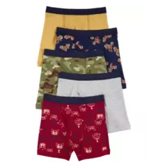 Kit 5 Cuecas Boxer Carter's Camuflado