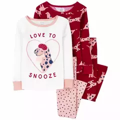 KIT PIJAMA 4 PEÇAS DÁLMATA CARTER'S MENINA - comprar online