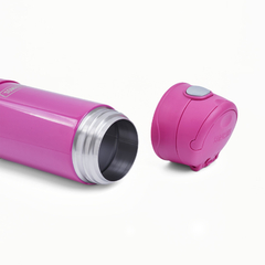 GARRAFA TÉRMICA THERMOS ROSA LISA 355ML - comprar online