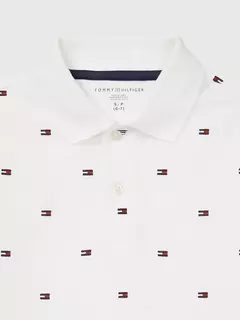 CAMISA POLO TOMMY HILFIGER BRANCO 16/18 ANOS - loja online