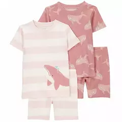 KIT PIJAMA 4 PEÇAS VERÃO BALEIA CARTER'S MENINA na internet