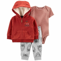 Conjunto Inverno Fleece sherpa Carter's
