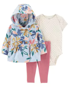Conjunto Inverno Fleece Carter's Floral