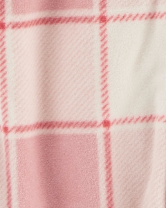 Macacão Fleece Rosa Xadrez - Carter's - Importados Baby da Ju