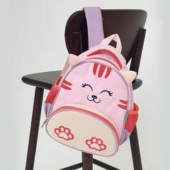 MOCHILA ESCOLAR INFANTIL GATINHA LIA PETIT PIA COM COMPARTIMENTO TERMICO - Importados Baby da Ju