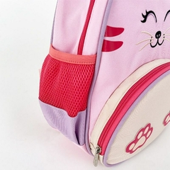MOCHILA ESCOLAR INFANTIL GATINHA LIA PETIT PIA COM COMPARTIMENTO TERMICO na internet
