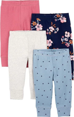 KIT 4 CALÇAS CARTER'S SIMPLE JOYS MENINA AZUL CLARO - comprar online