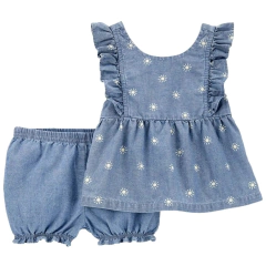 CONJUNTO VERÃO 4 PEÇAS CARTER'S JEANS - comprar online