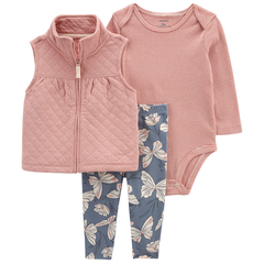 Conjunto Colete Carter's 3 peças