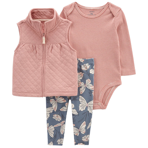 Conjunto Colete Carter's 3 peças