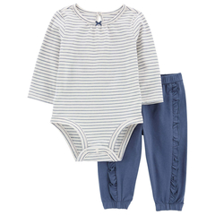 CONJUNTO BODY E CALÇA CARTER'S ROSA MANGA LONGA na internet
