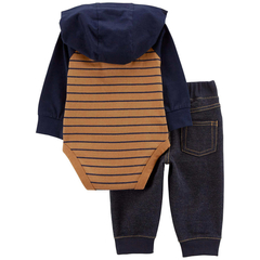 CONJUNTO BODY E CALÇA CARTER'S CAPUZ MANGA LONGA - Importados Baby da Ju
