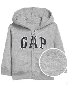 BLUSA GAP CINZA ZIPER