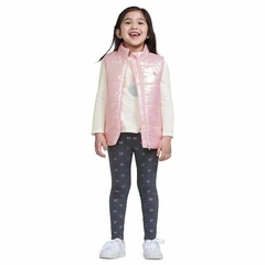 Conjunto Trio Colete Puffer Menina - Calvin Klein - comprar online