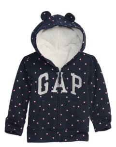 BLUSA MOLETOM GAP SHERPA PELUCIADO Menina
