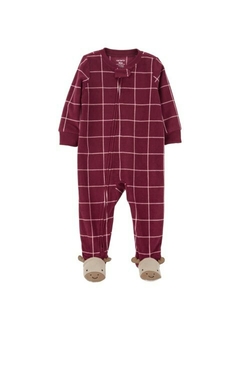 Macacão Fleece Carter's Xadrez Menino