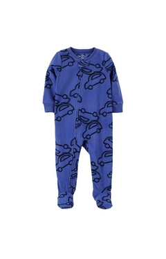 Macacão Fleece Carter's Menino AZUL CARROS