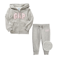 CONJUNTO GAP CINZA MOLETOM MENINA