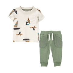 CONJUNTO CAMISETA E CALÇA CARTER'S
