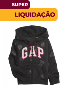 BLUSA GAP PRETO LOGO