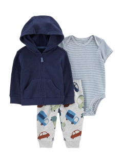 Conjunto Inverno Cardigã Carter's Carros