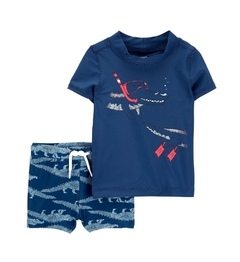 MODA PRAIA CARTER'S DINO AZUL FPS50