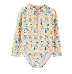 Roupa de Banho Maiô Carters Menina com manga longa Abacaxi