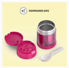 KIT GARRAFA E POTE TERMICO THERMOS ROSA na internet