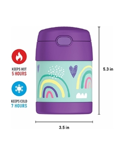 Imagem do KIT GARRAFA E POTE TERMICO THERMOS ARCO IRIS