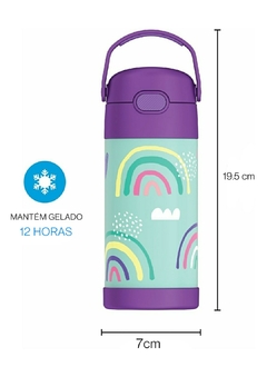 GARRAFA THERMOS ARCO IRIS 355ML - comprar online