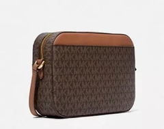 Bolsa Transversal Michael Kors Jet Set Crossbody Marrom Corrente - Importados Baby da Ju